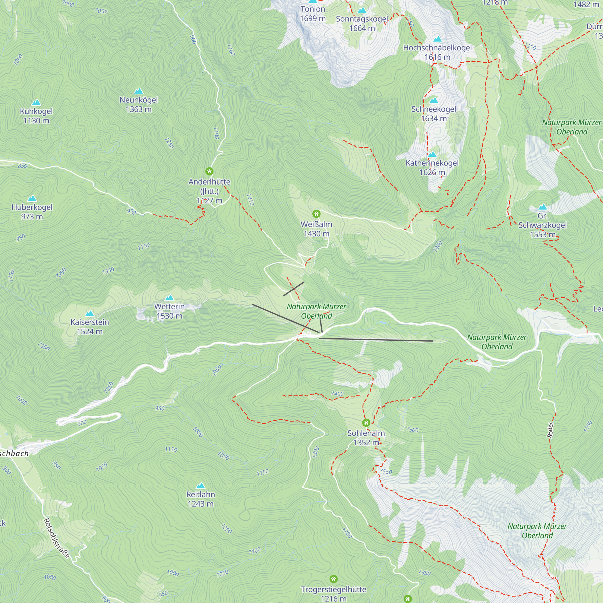 Wetterinalm Sennhütte map