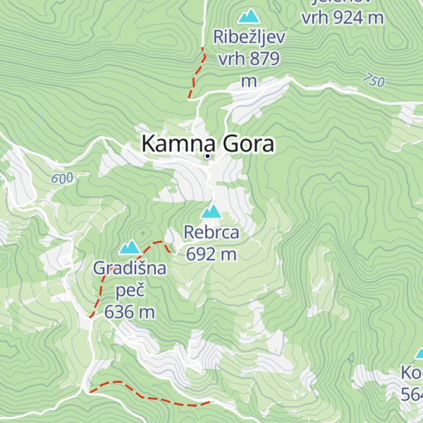 Map of Rebrca