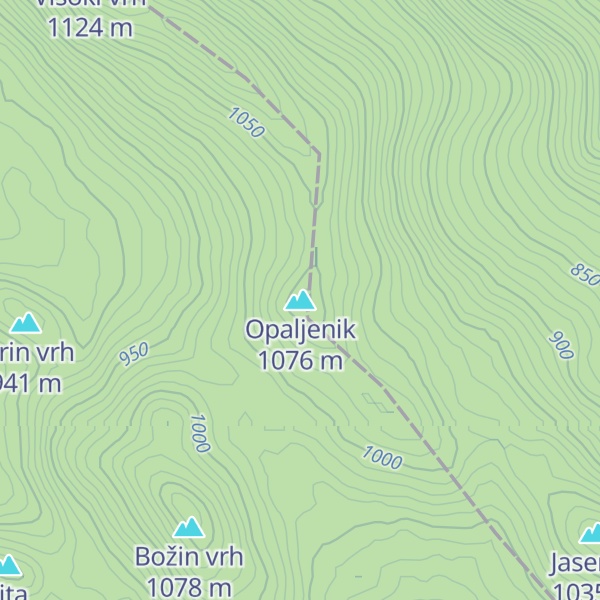 Map of Opaljenik