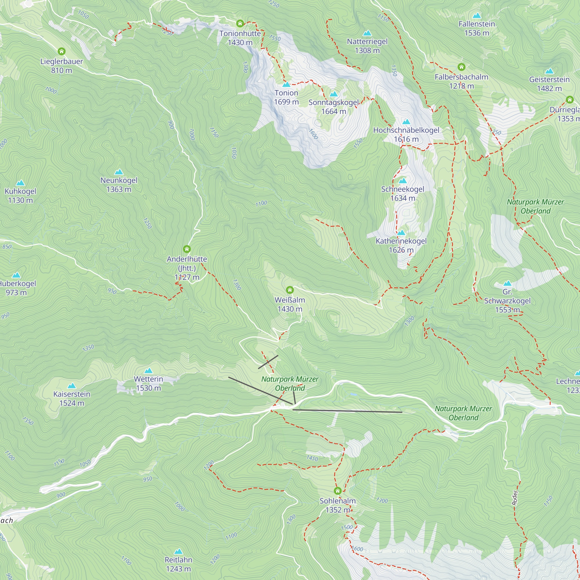 Weißalm map