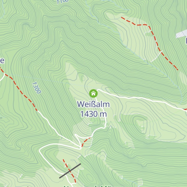 Map of Weißalm