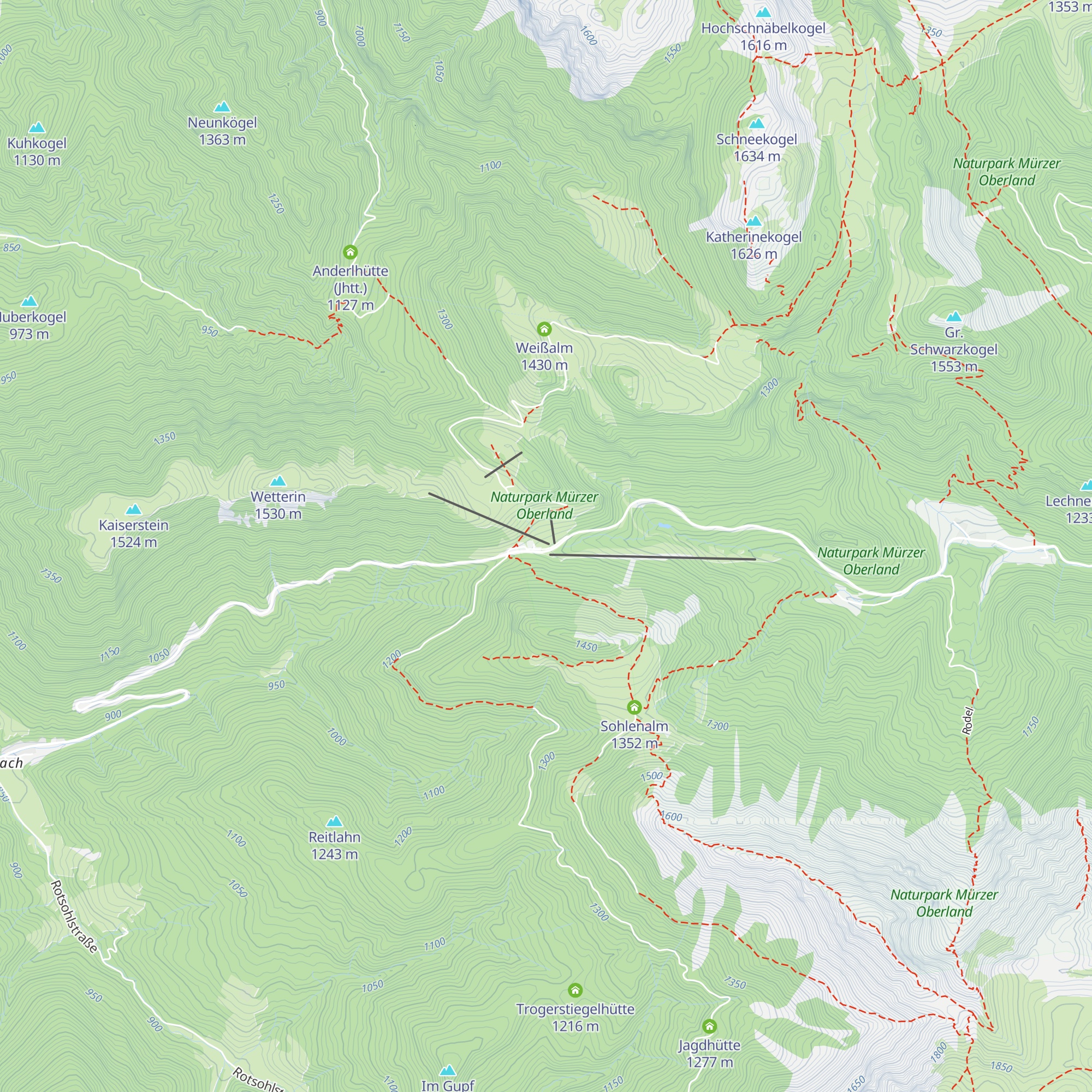 Manis Stube map