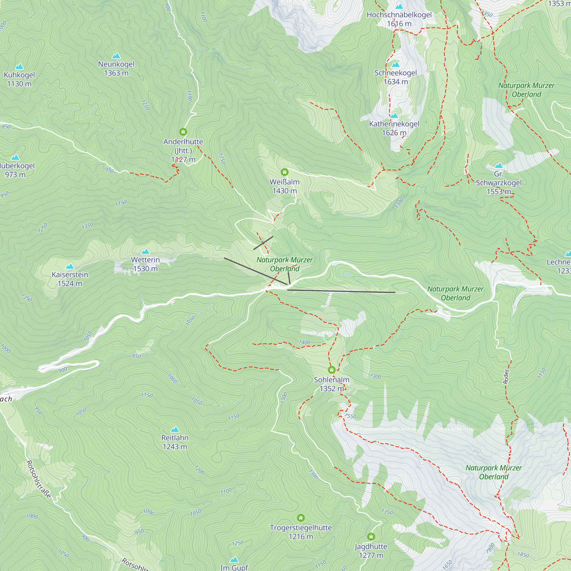 Manis Stube map
