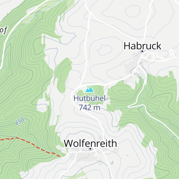 Map of Hutbühel