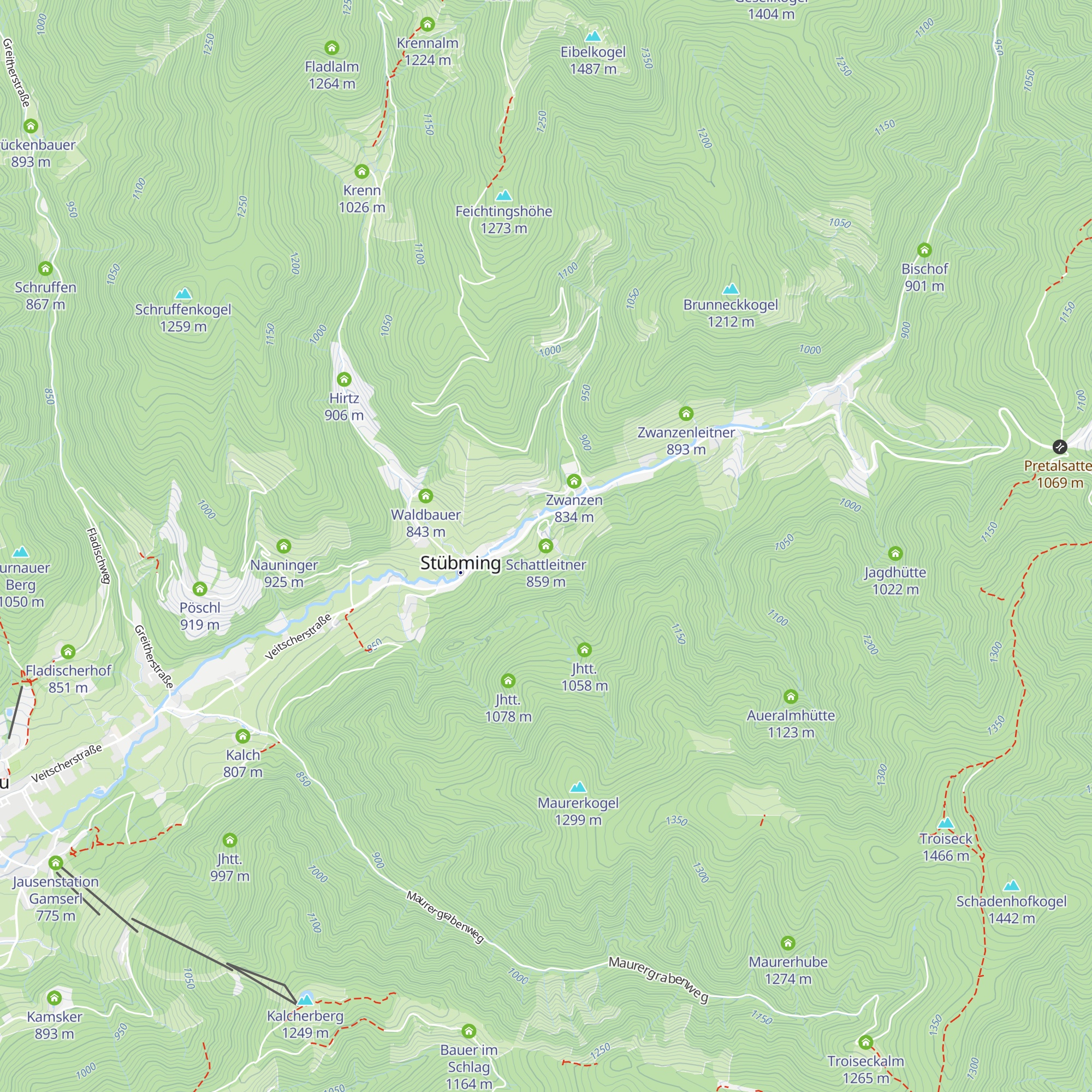 Schattleitner map