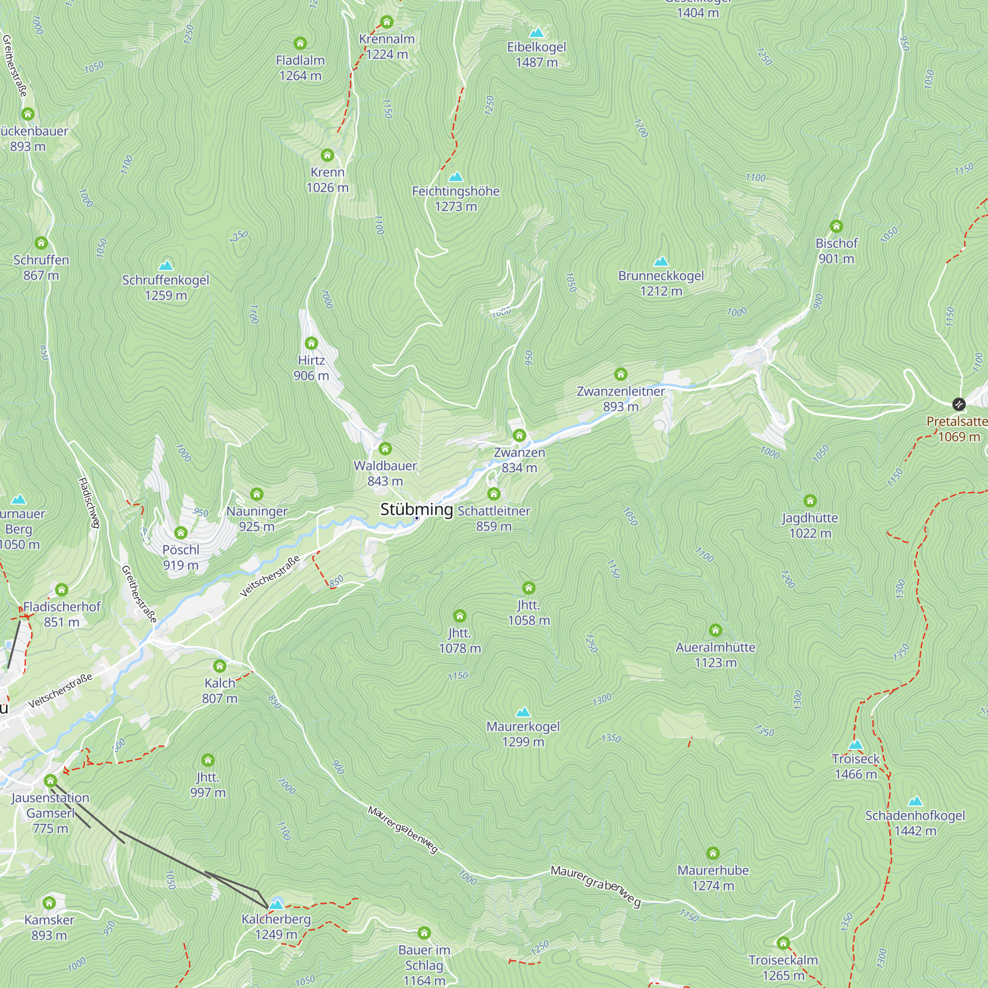 Schattleitner map