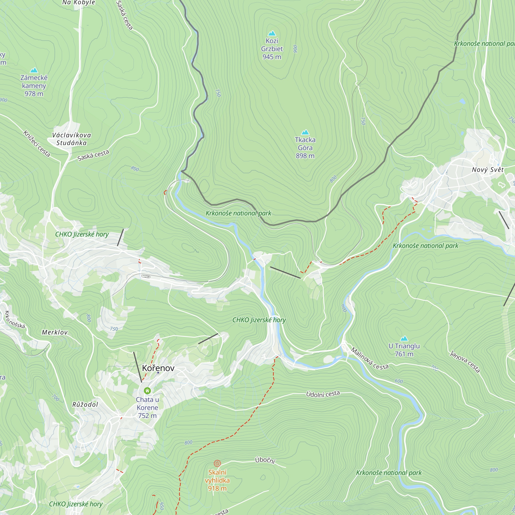 Chata Sport Ski map