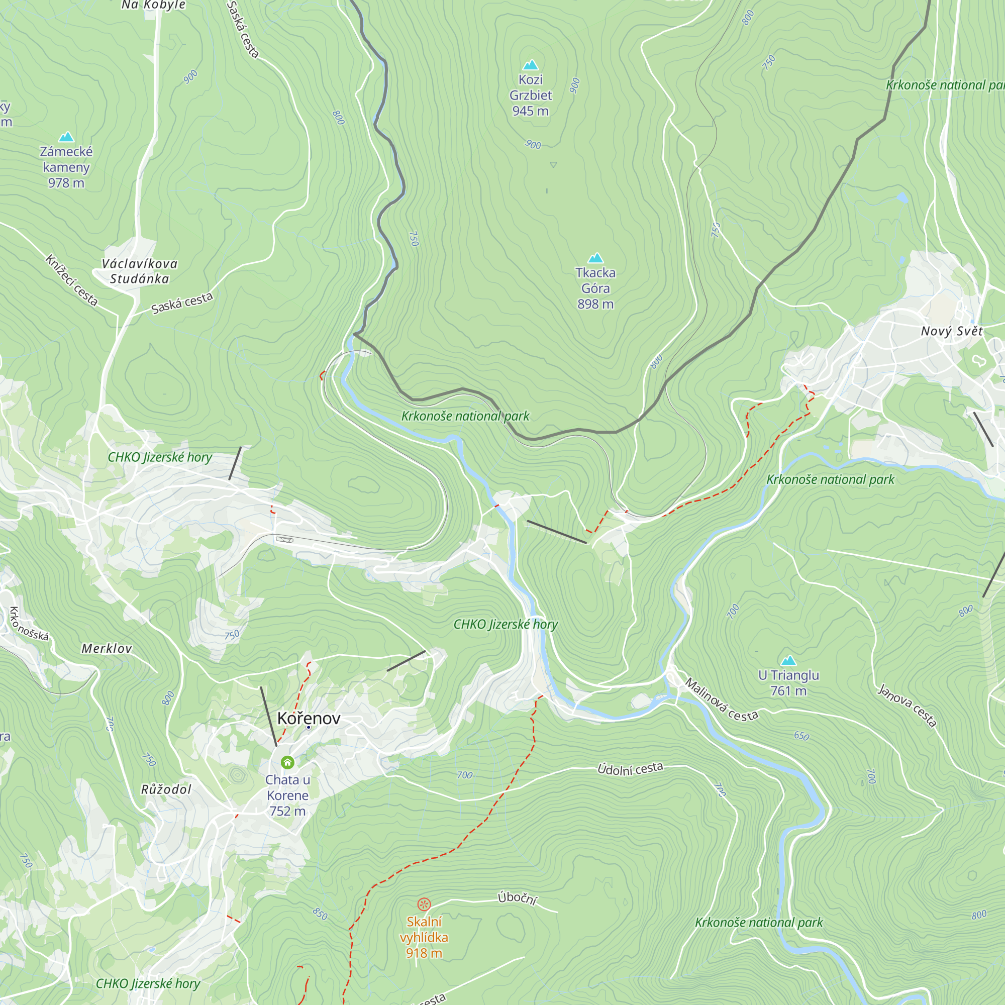 Chata Sport Ski map