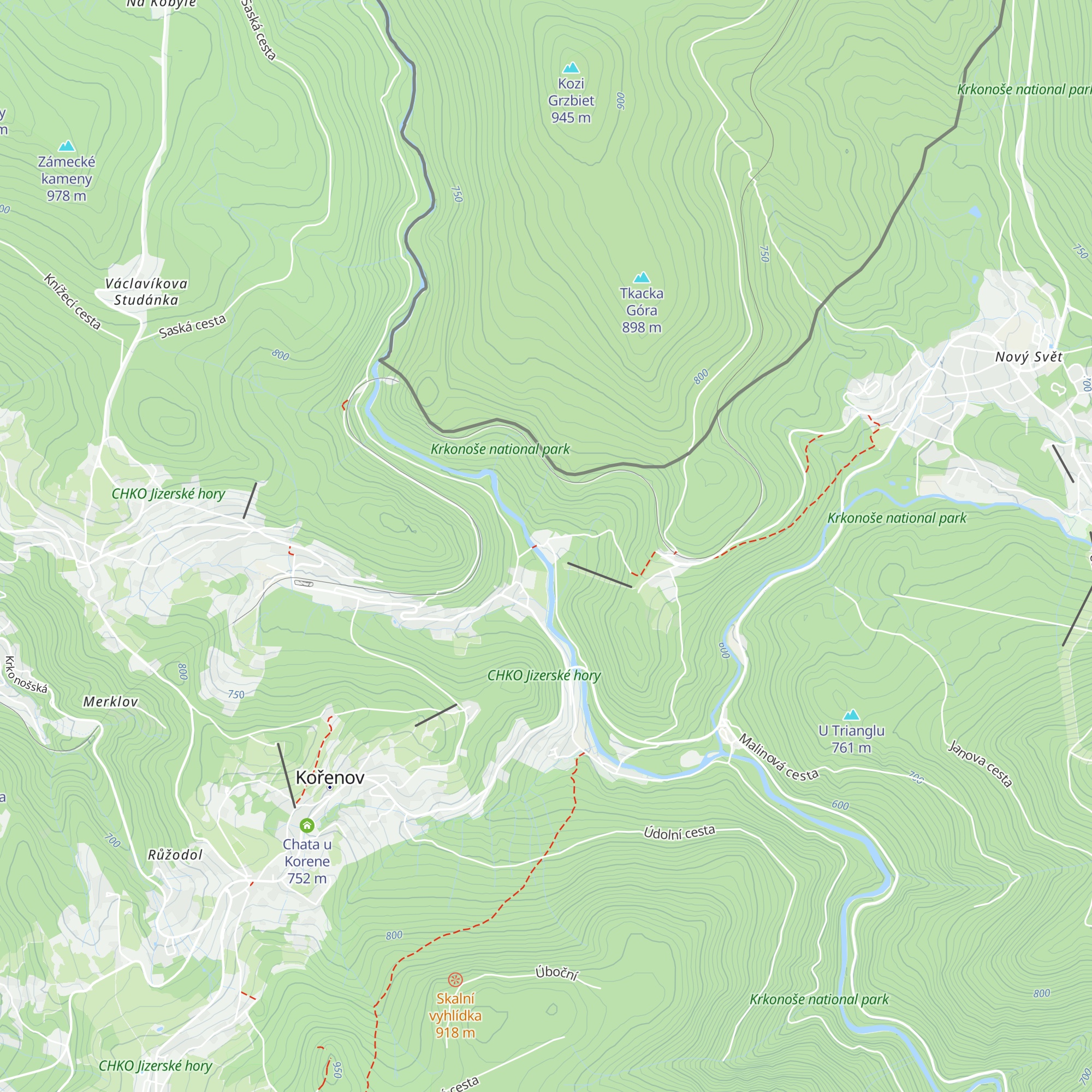 Chata Pohoda map