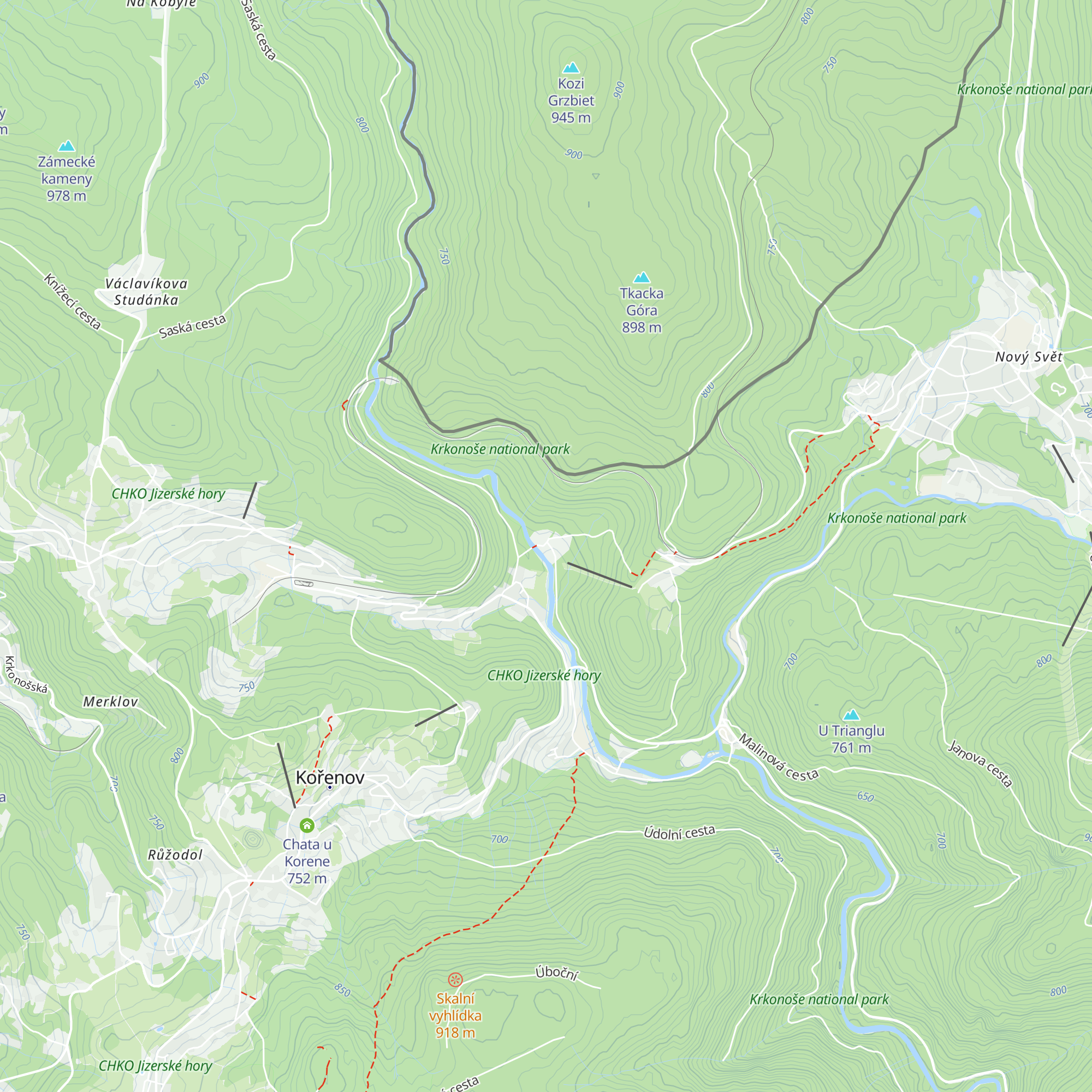Chata Pohoda map