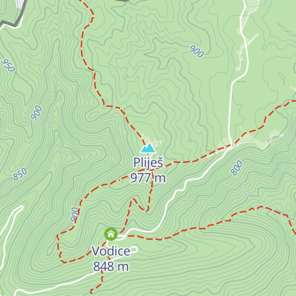 Map of Pliješ