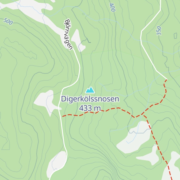 Map of Digerkölssnosen