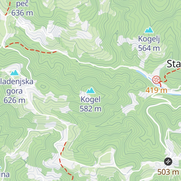 Map of Kogel