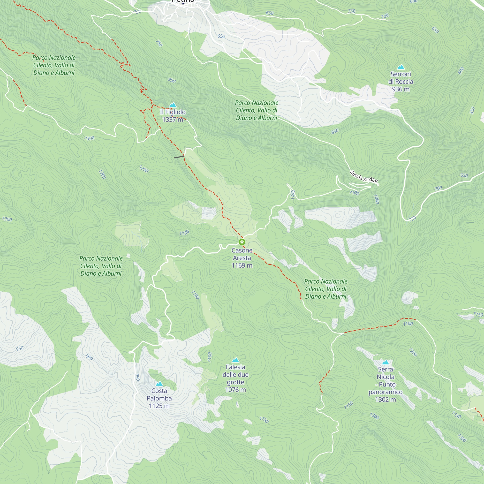 Casone Aresta map