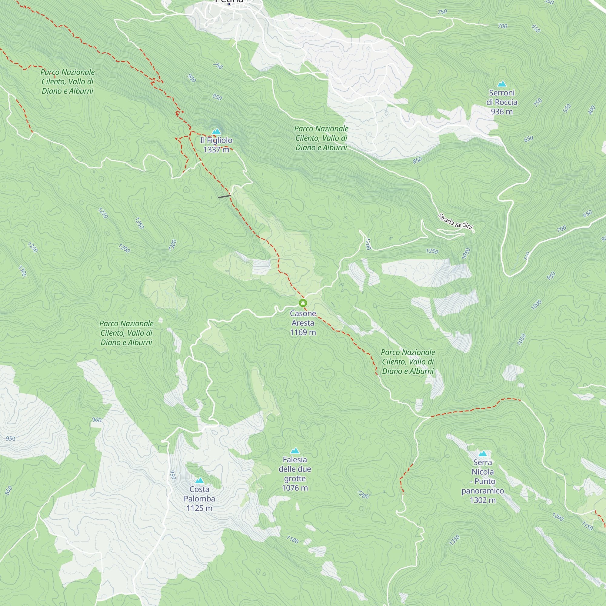 Casone Aresta map