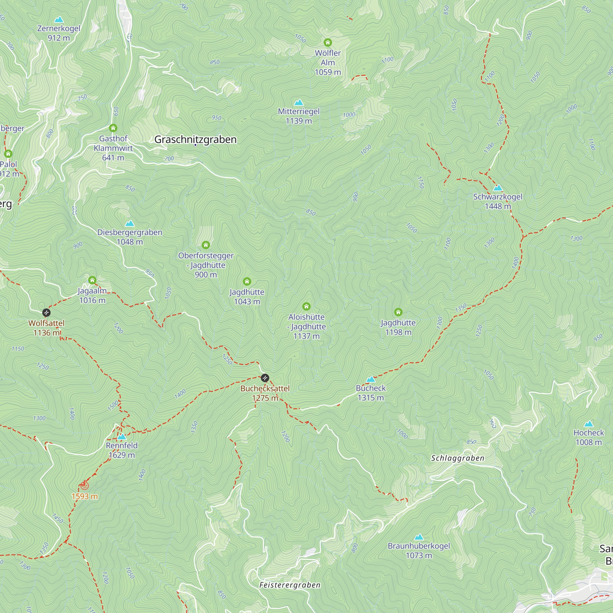 Aloishütte - Jagdhütte map