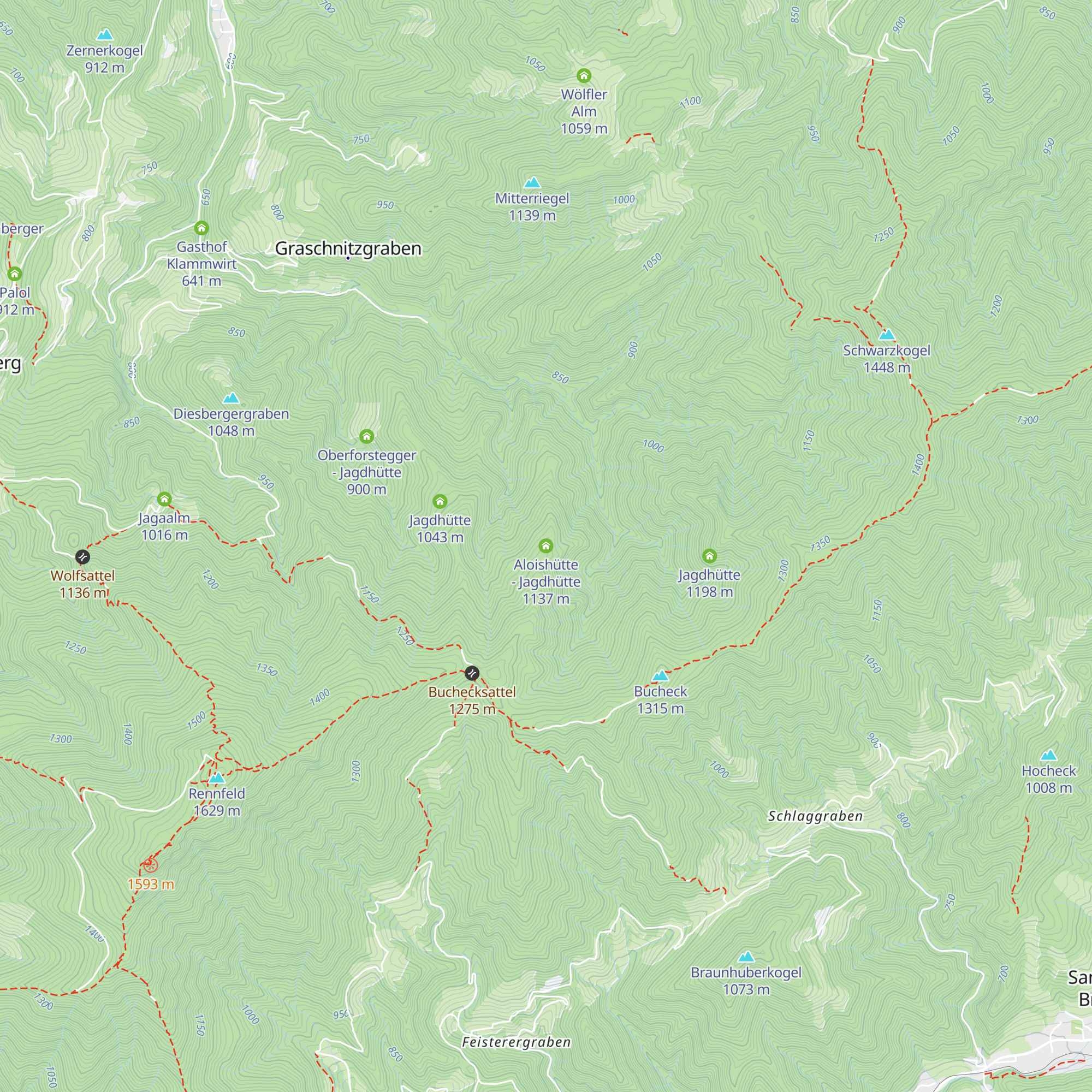 Aloishütte - Jagdhütte map