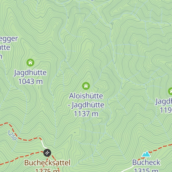 Map of Aloishütte - Jagdhütte