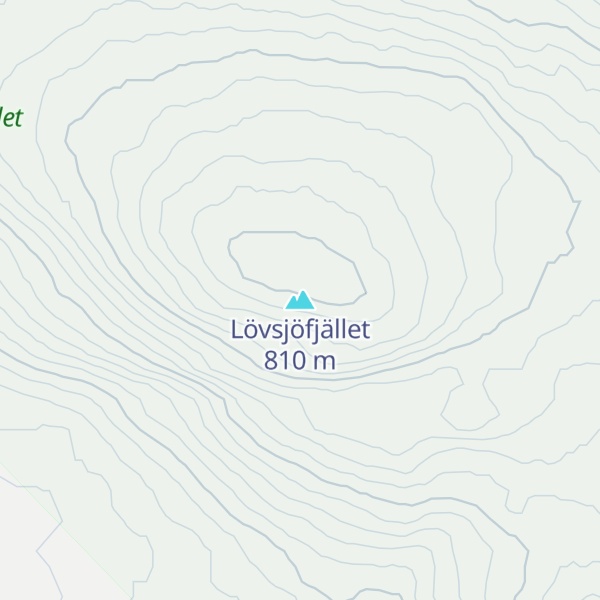 Map of Lövsjöfjället