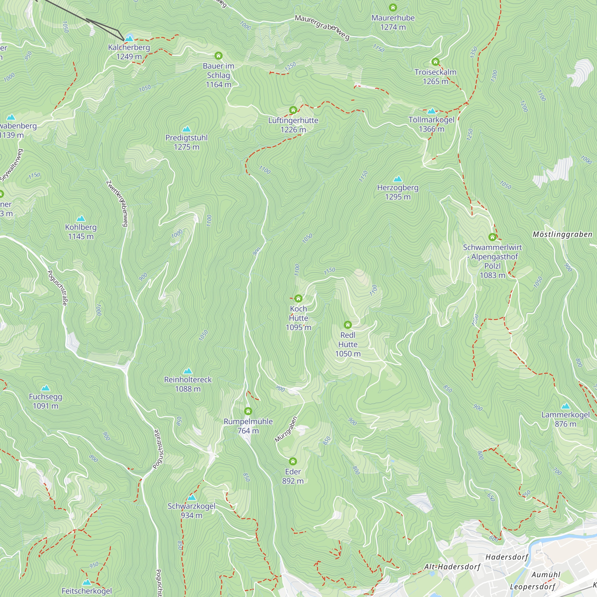 Koch Hütte map