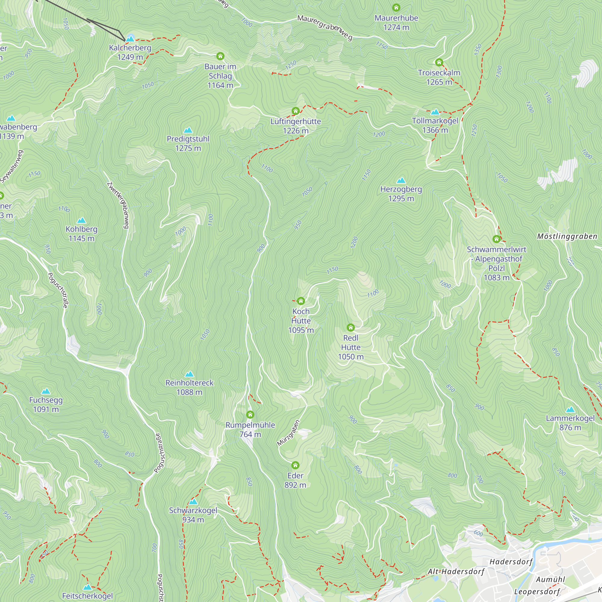 Koch Hütte map