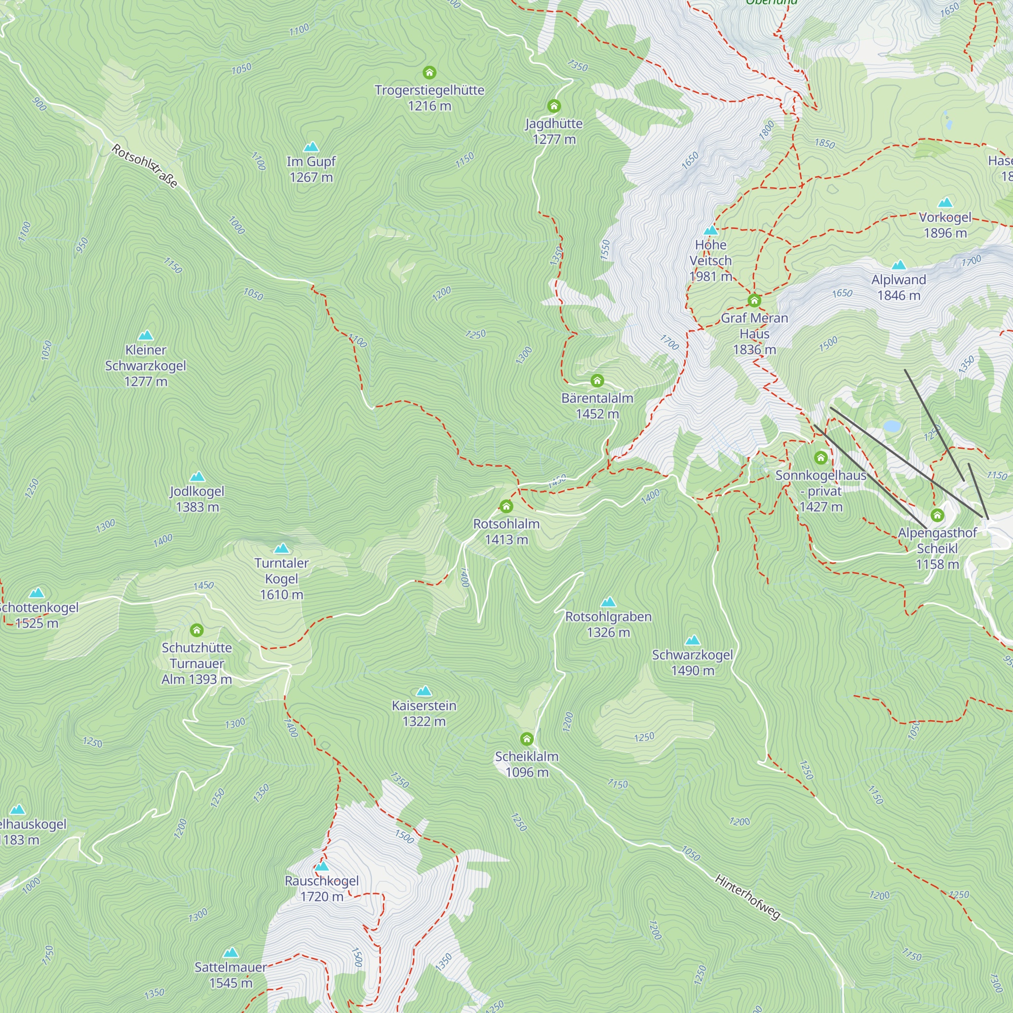 Rotsohlalm map