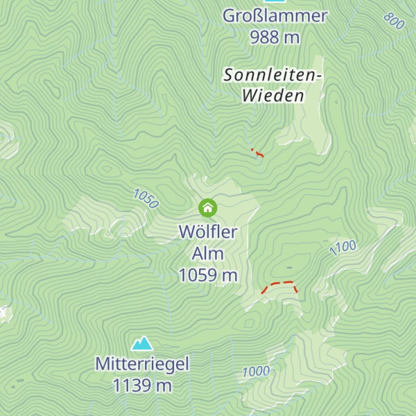 Map of Wölfler Alm