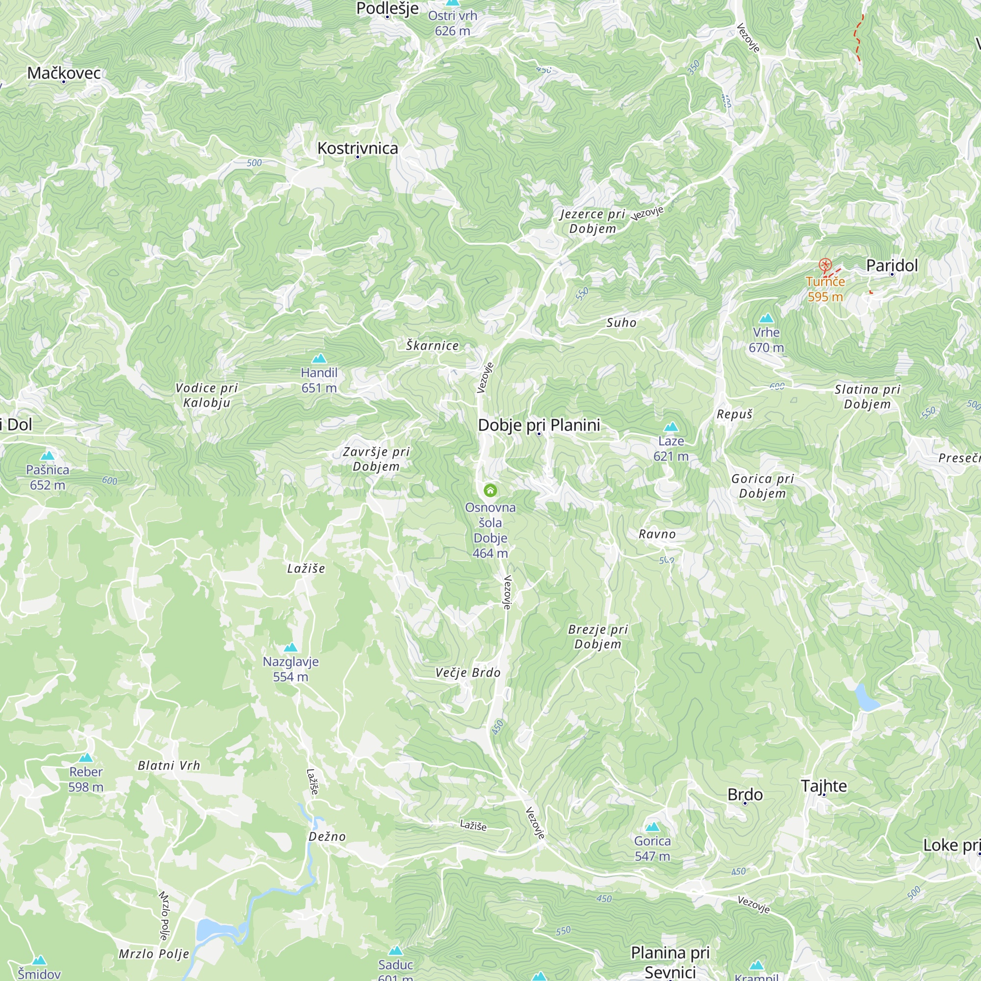 Osnovna šola Dobje map