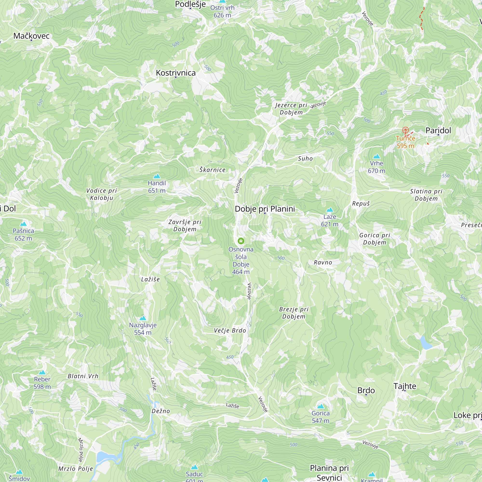 Osnovna šola Dobje map