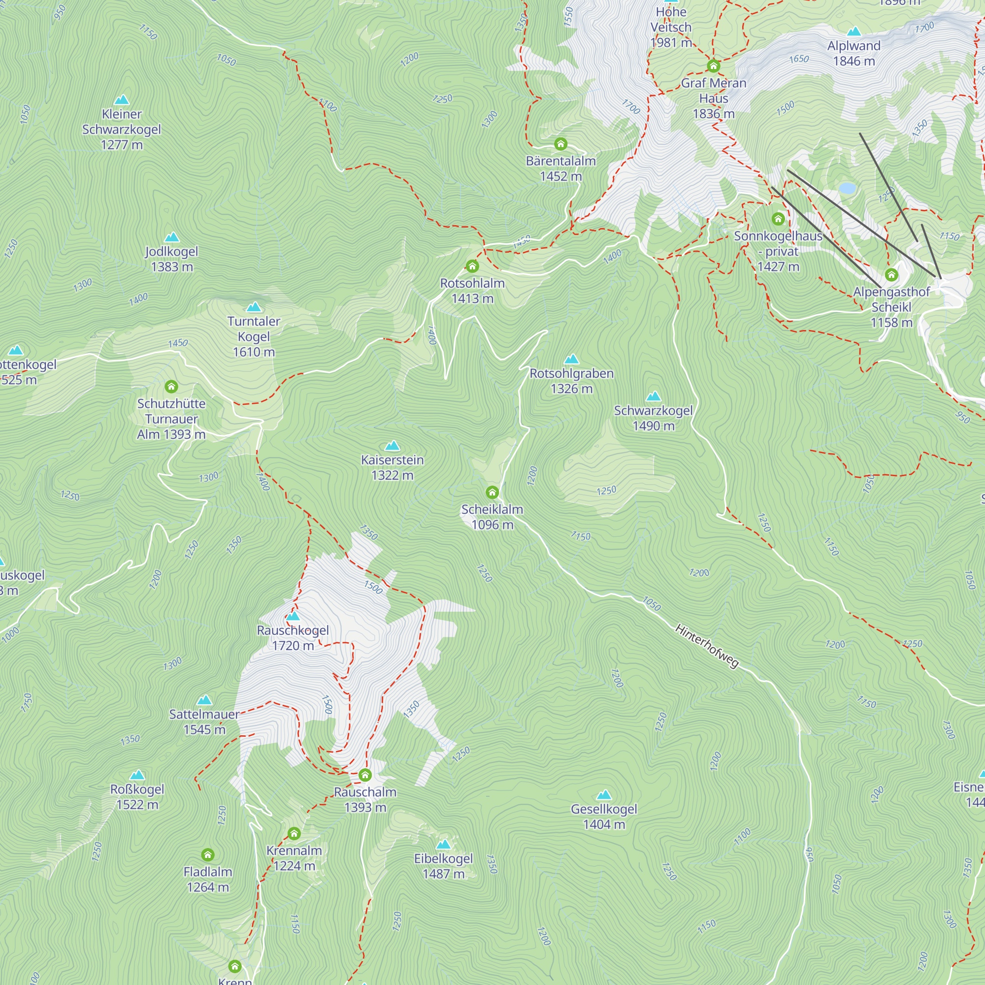 Scheiklalm map