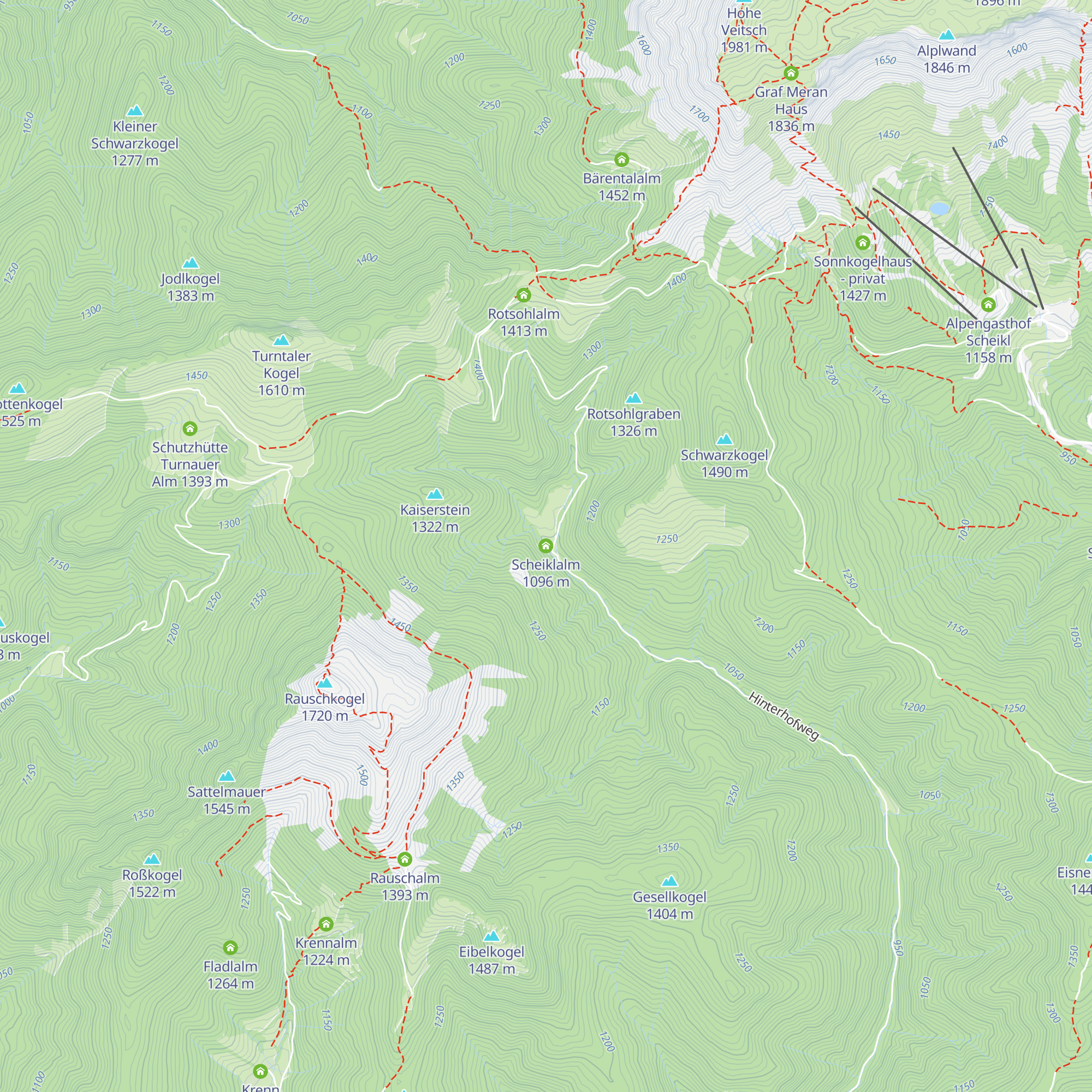 Scheiklalm map