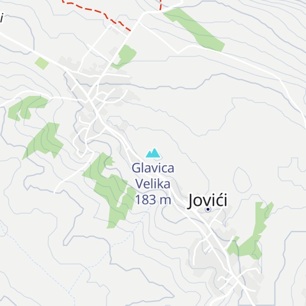 Map of Glavica Velika