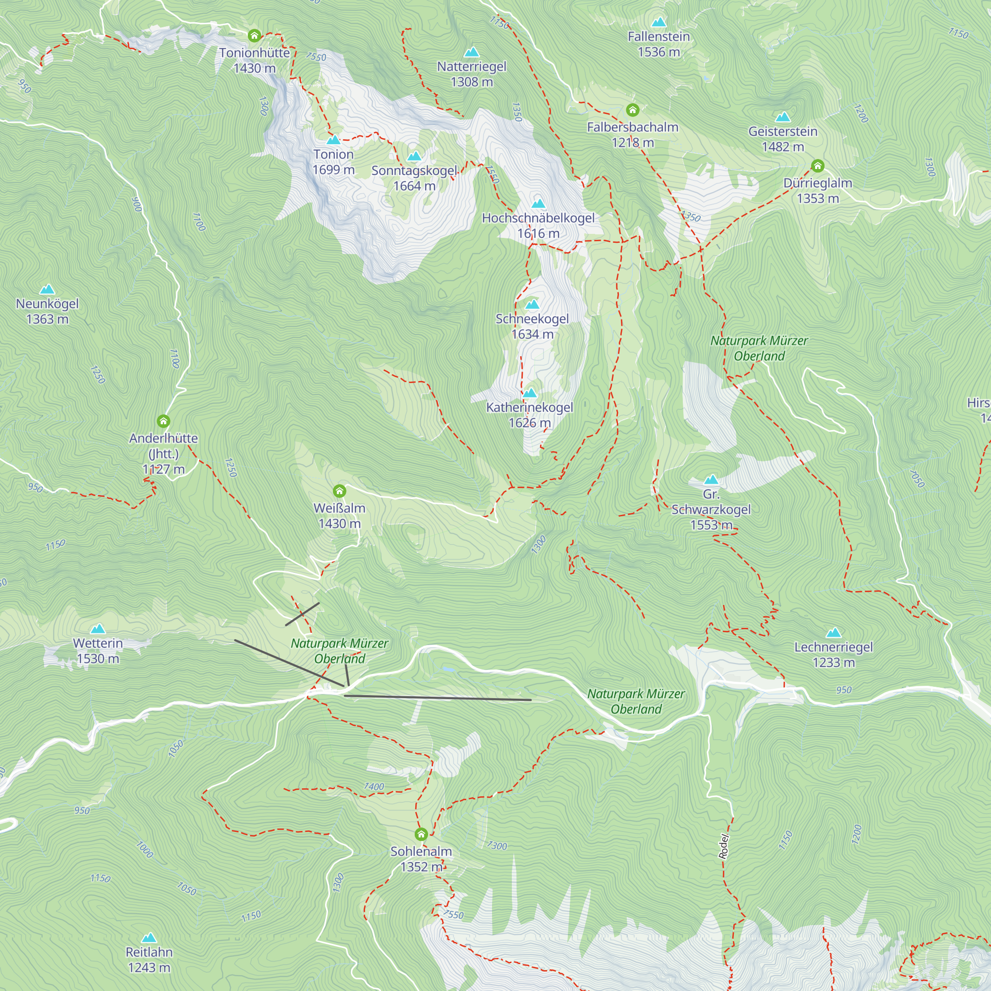 Halterhütte Ochsenboden map