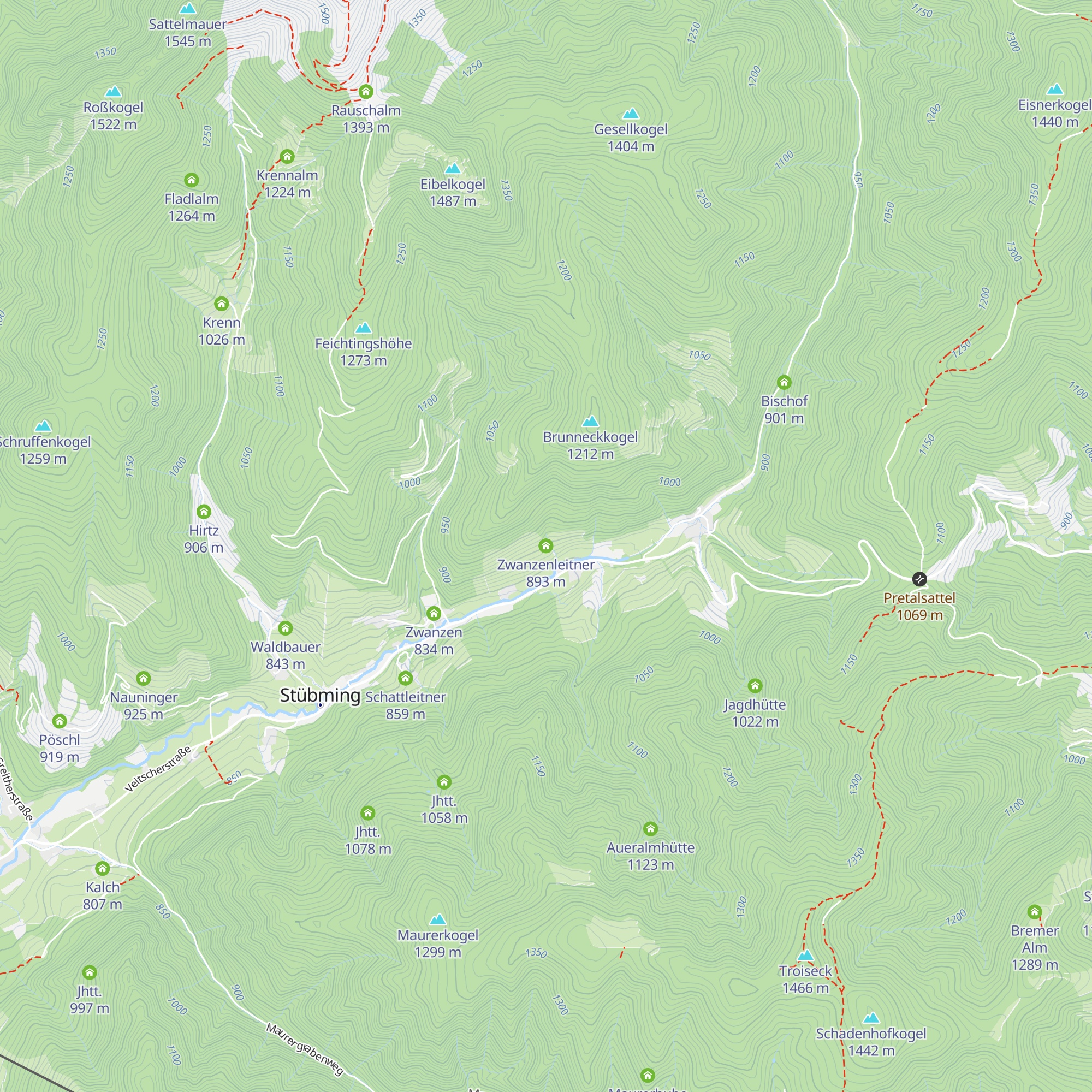 Zwanzenleitner map