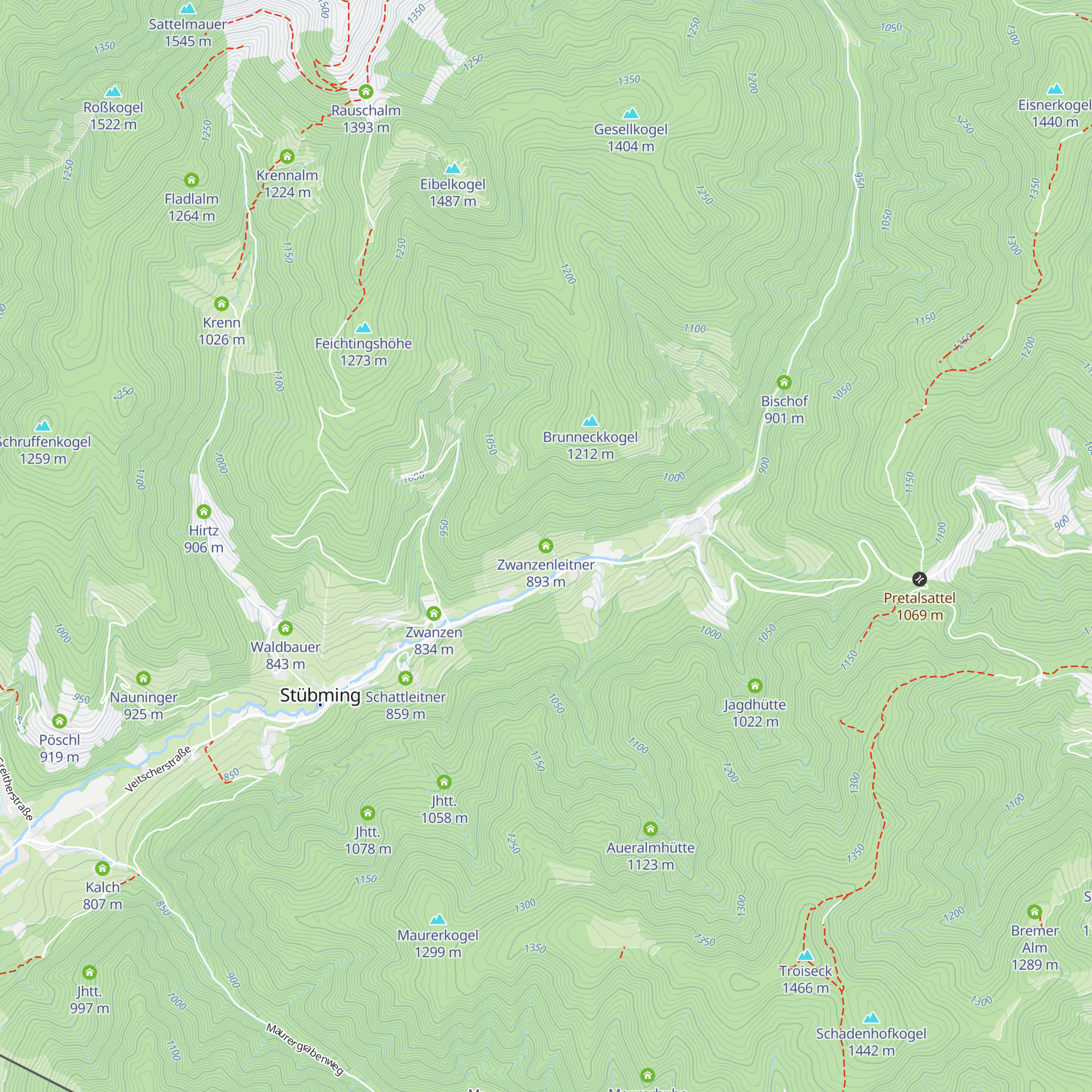Zwanzenleitner map