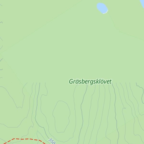 Map of Gräsbergsklövet