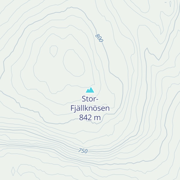 Map of Stor-Fjällknösen
