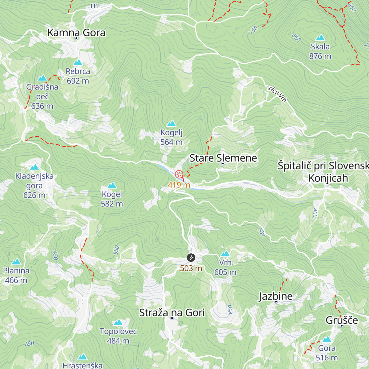Gostilna Gastuž map