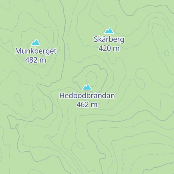Map of Hedbodbrändan