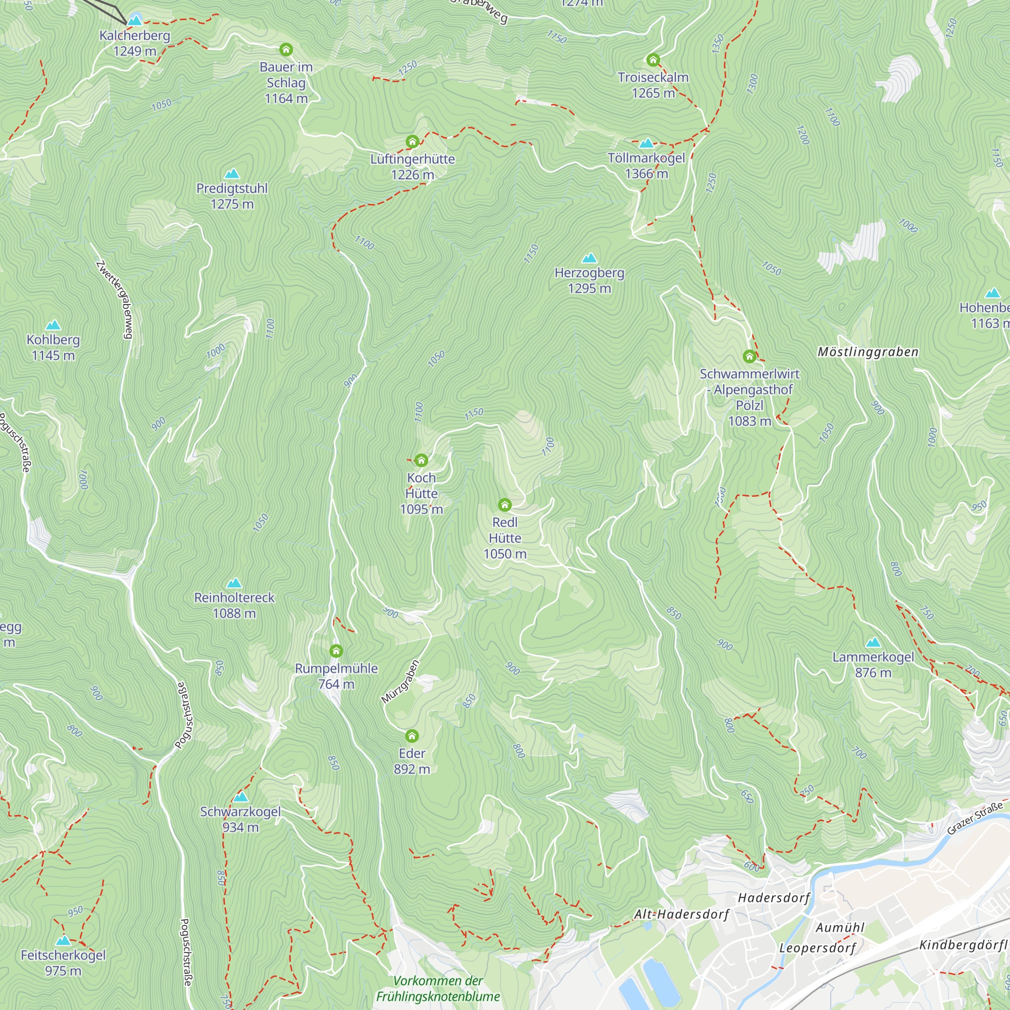 Redl Hütte map