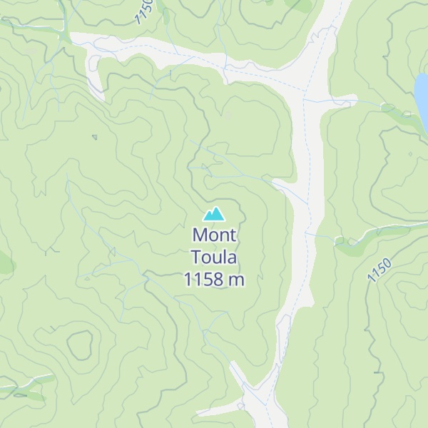 Map of Mont Toula