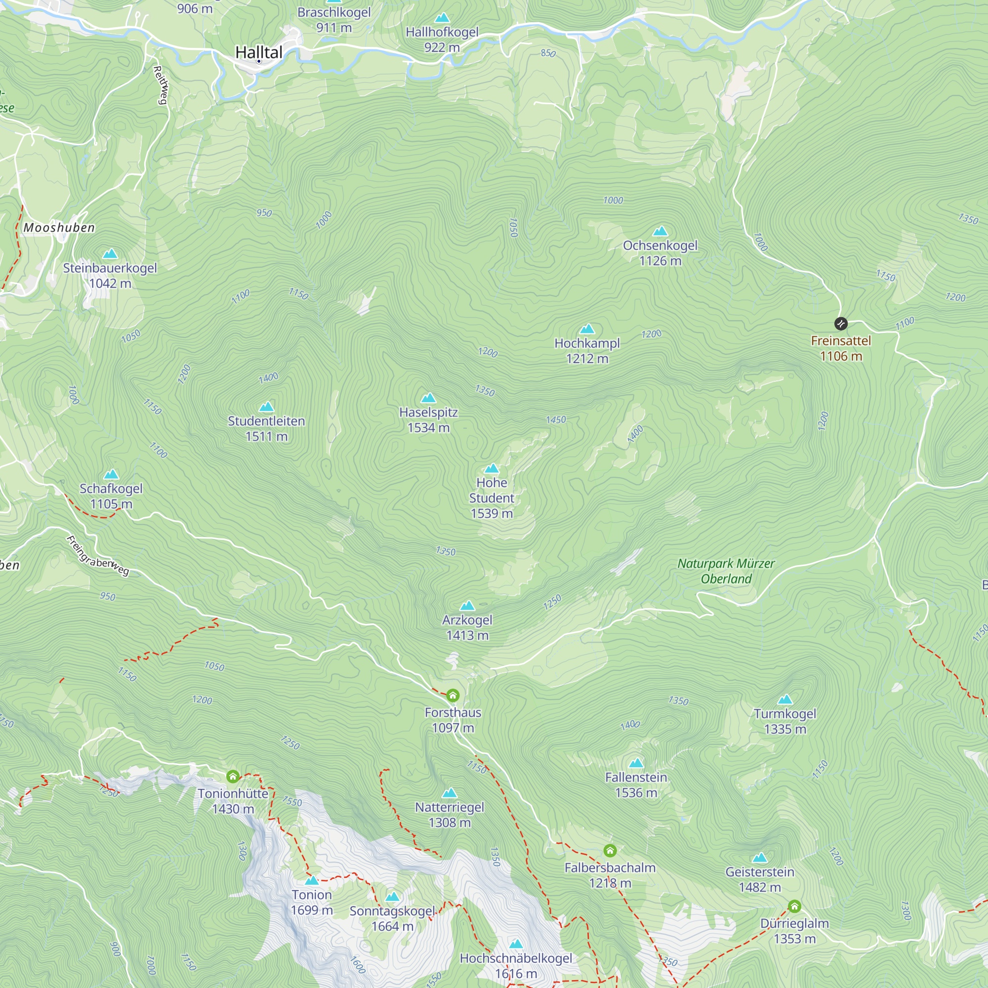 Studentalm map