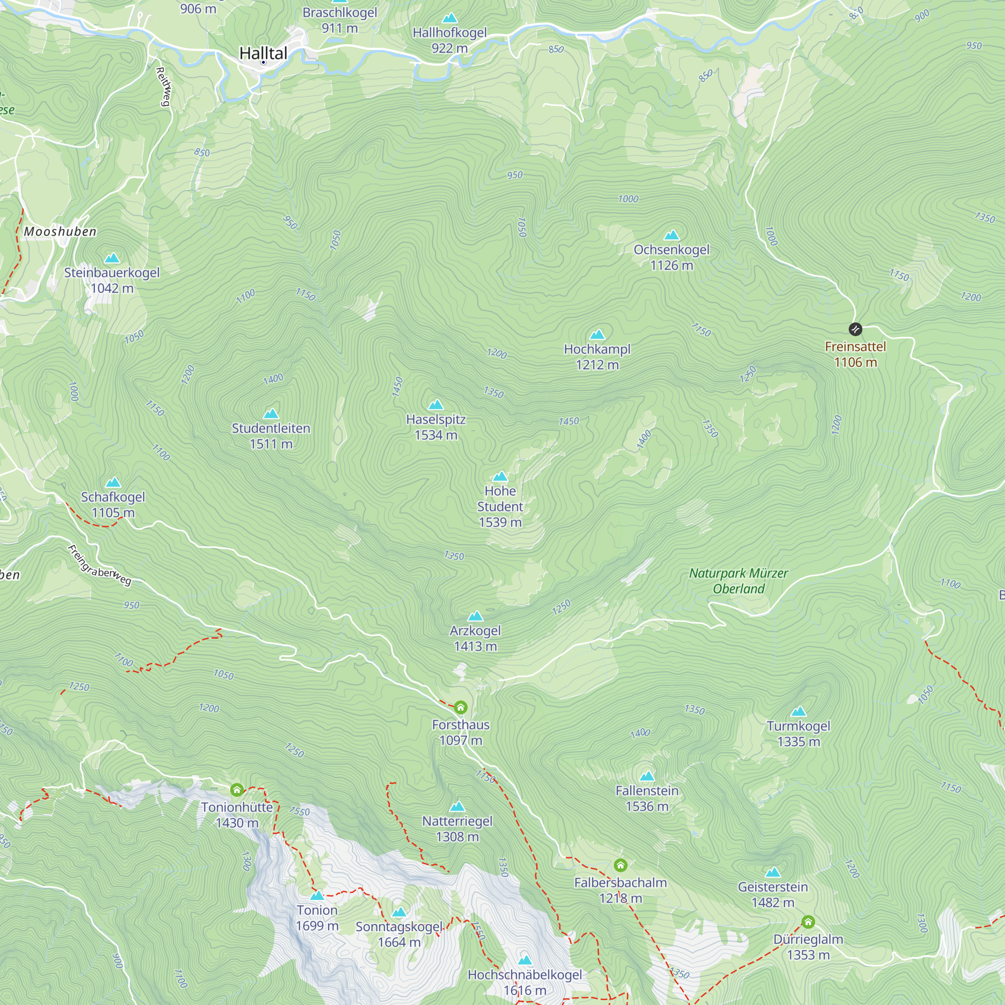 Studentalm map