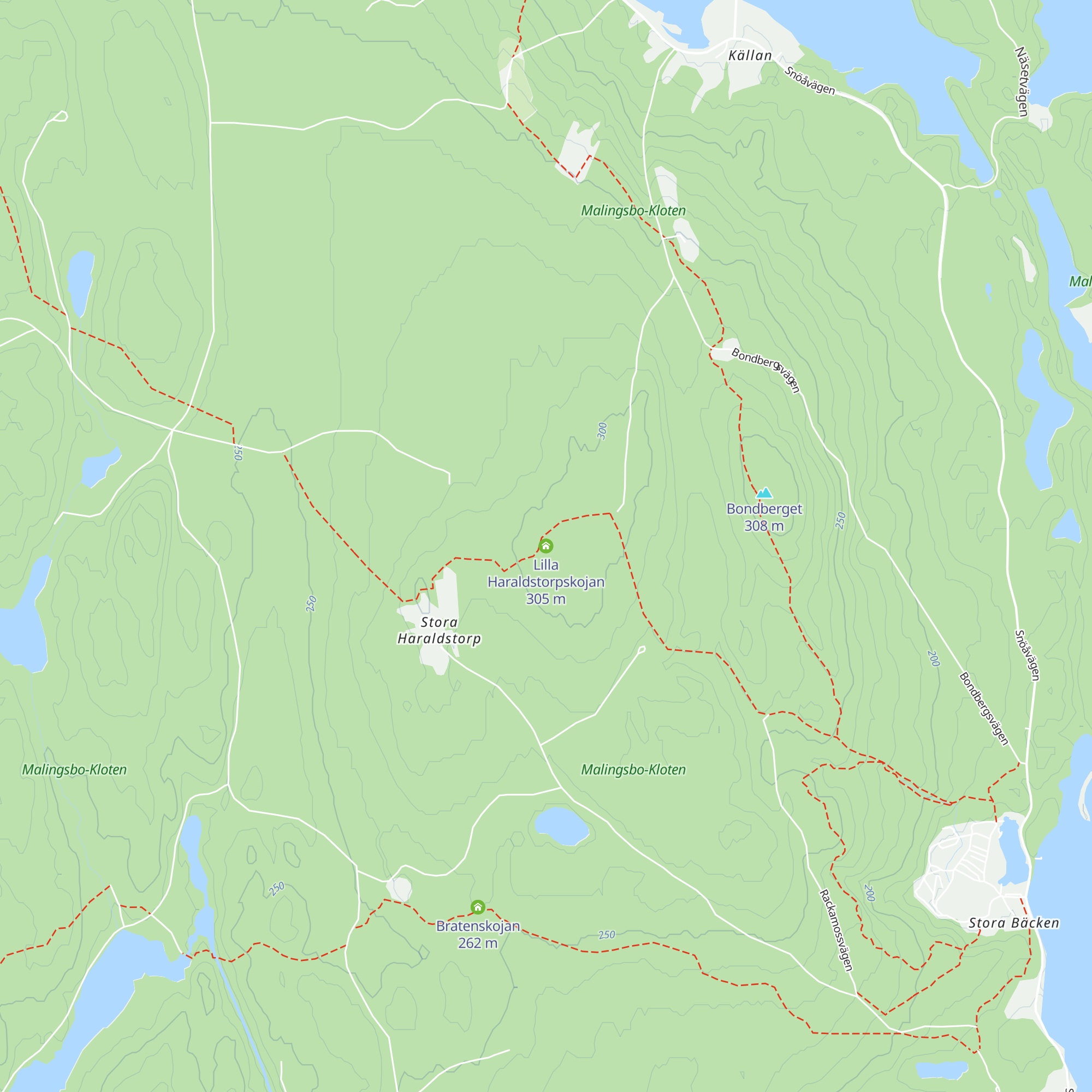 Lilla Haraldstorpskojan map