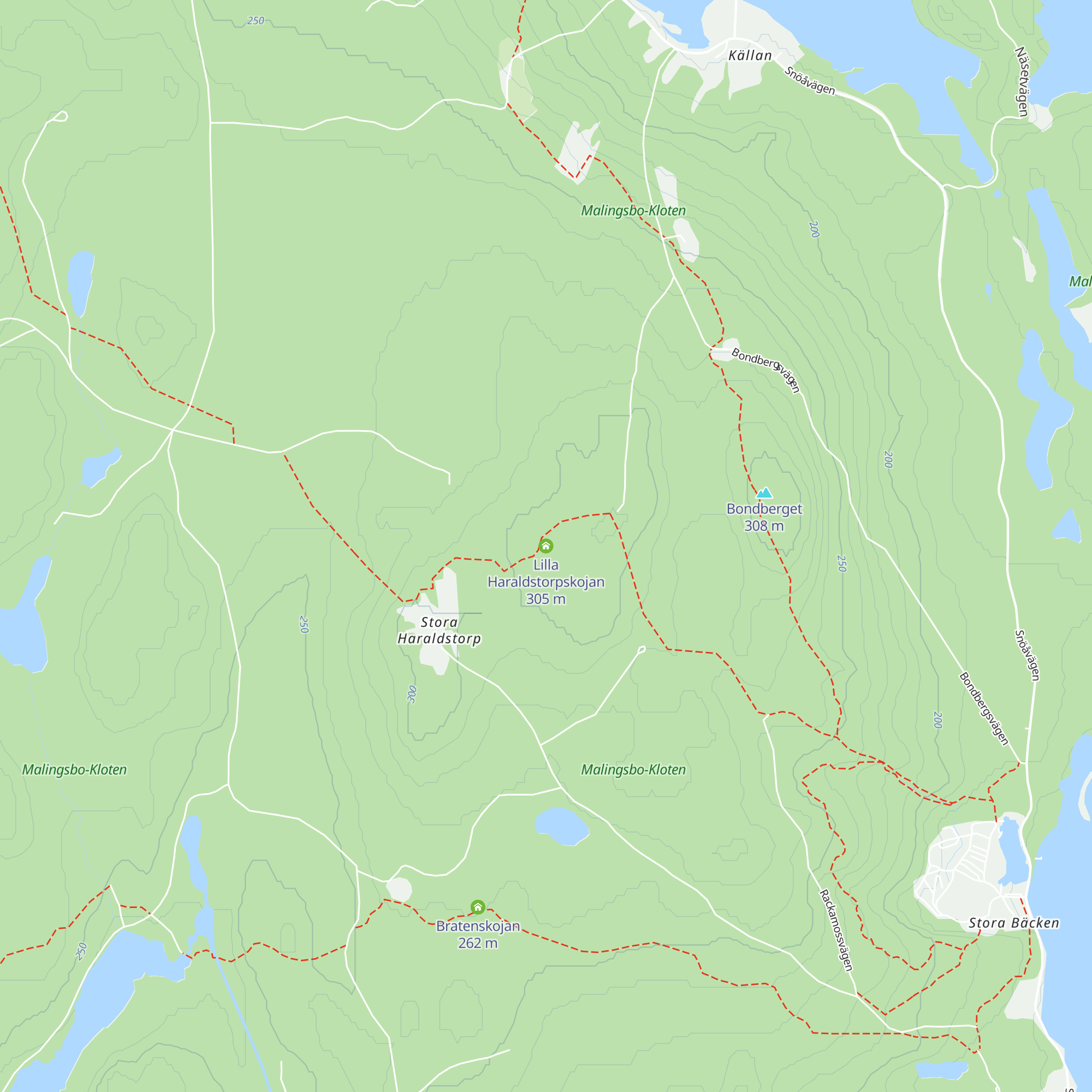 Lilla Haraldstorpskojan map