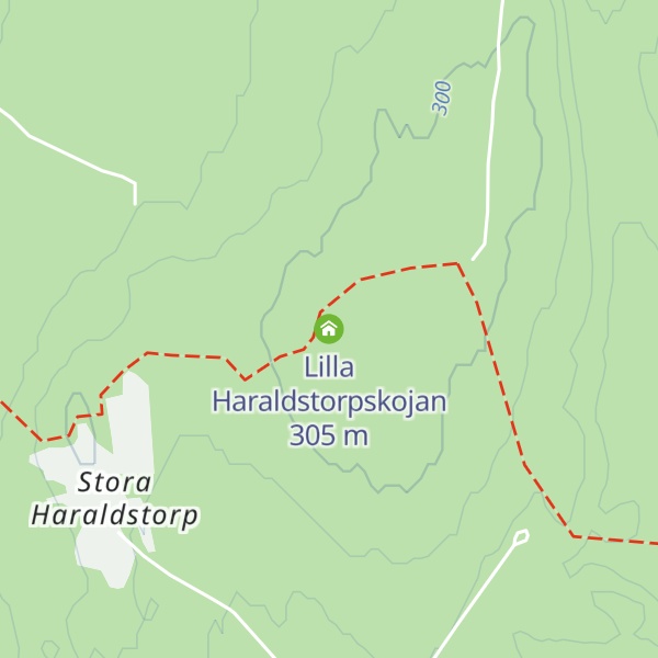 Map of Lilla Haraldstorpskojan