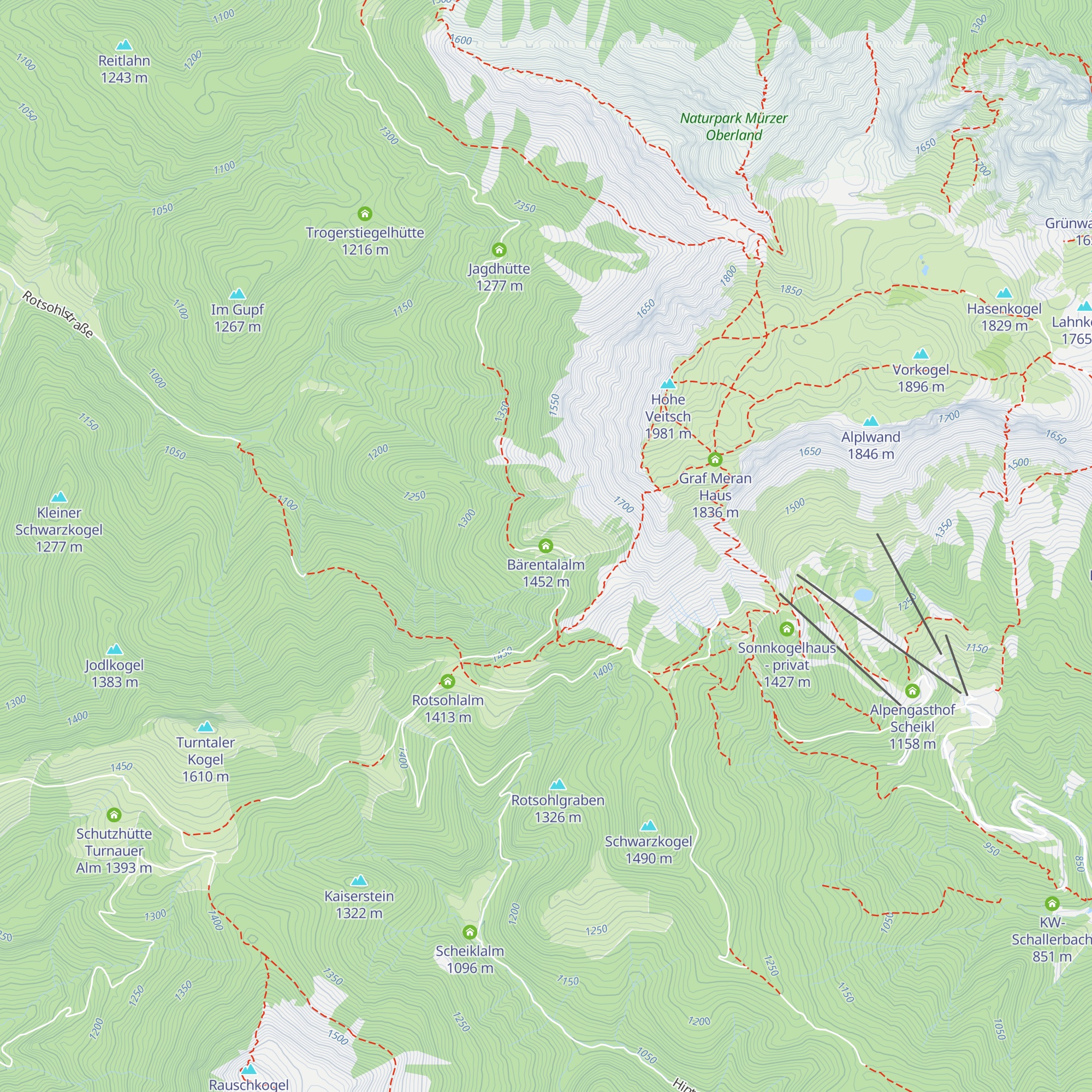 Bärentalalm map