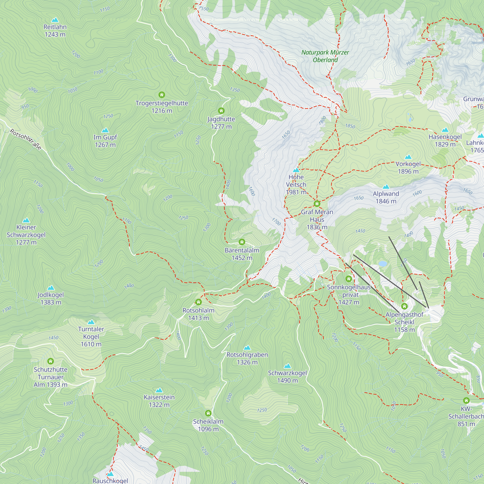 Bärentalalm map