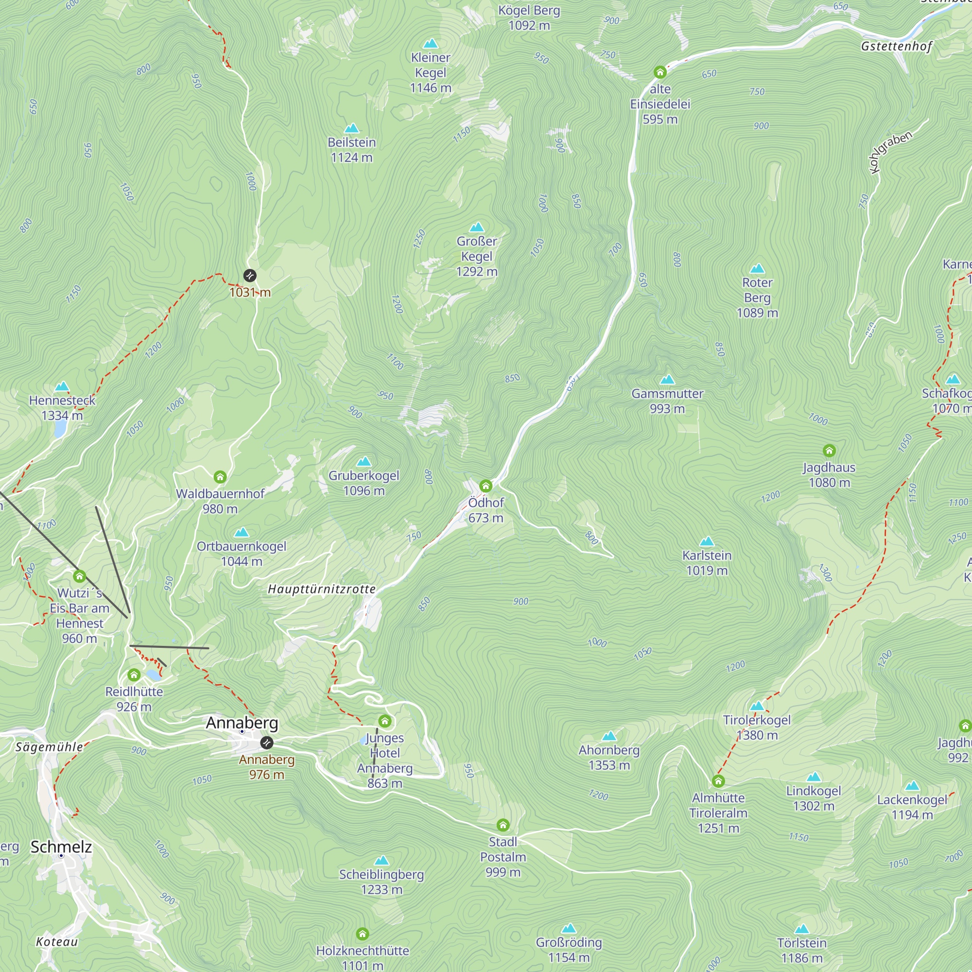 Ödhof map