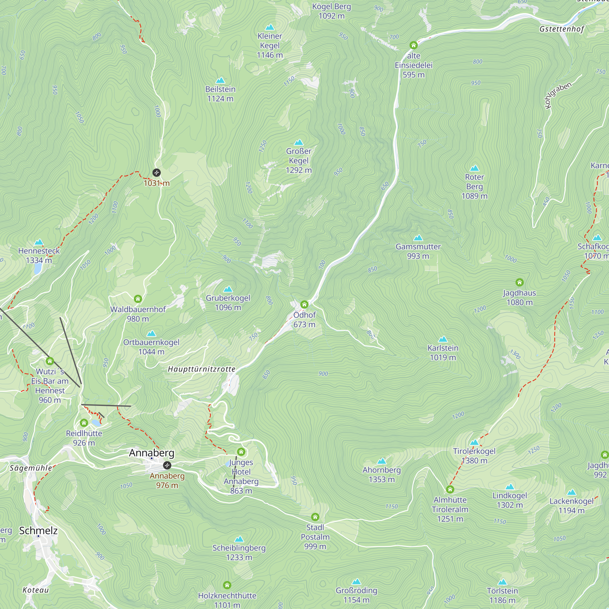 Ödhof map